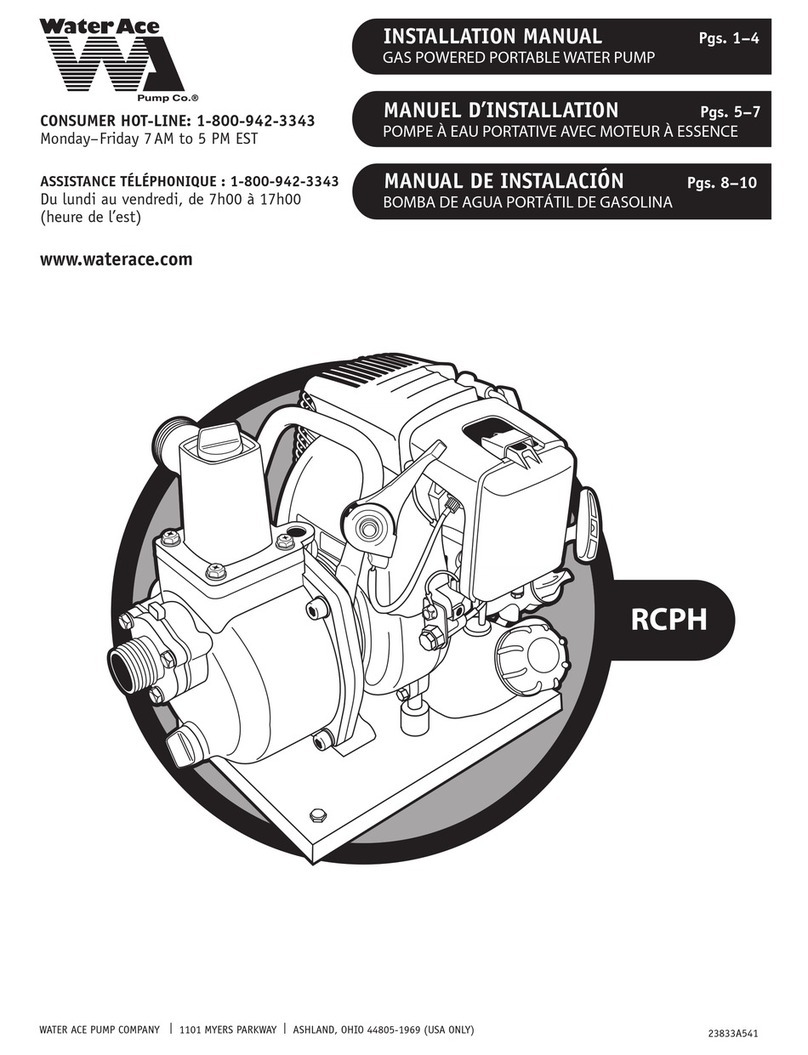 WaterAce RCPH User manual