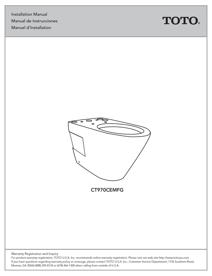 Toto CT970CEMFG installation manual