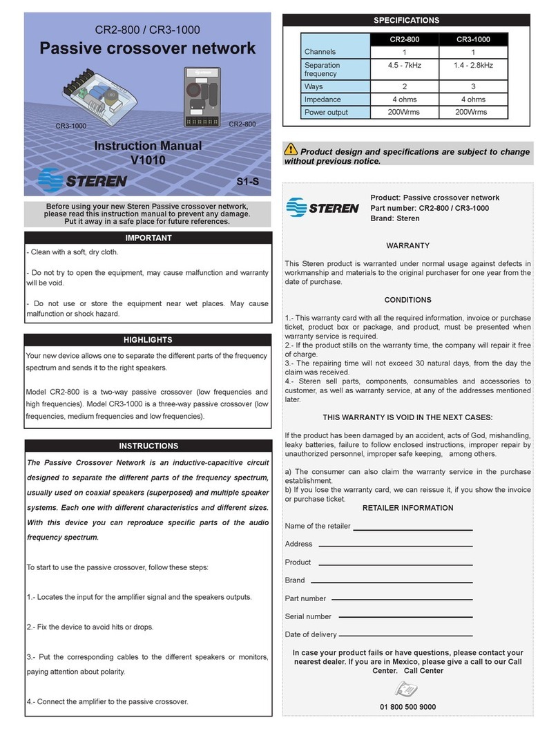 Steren CR2-800 instruction manual Steren CR2-800 instruction manual