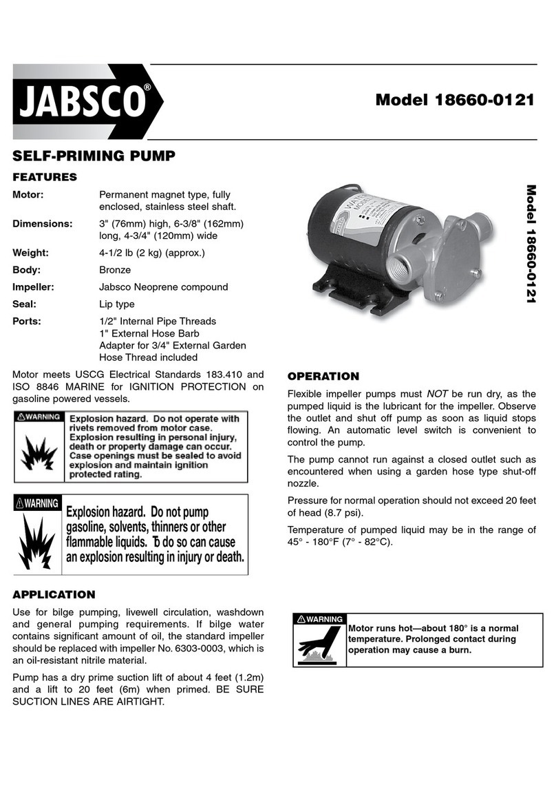Xylem JABSCO 18660 Series quick start guide