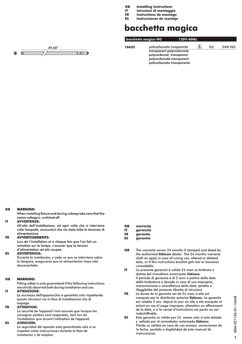Viabizzuno 16635 Installing instructions