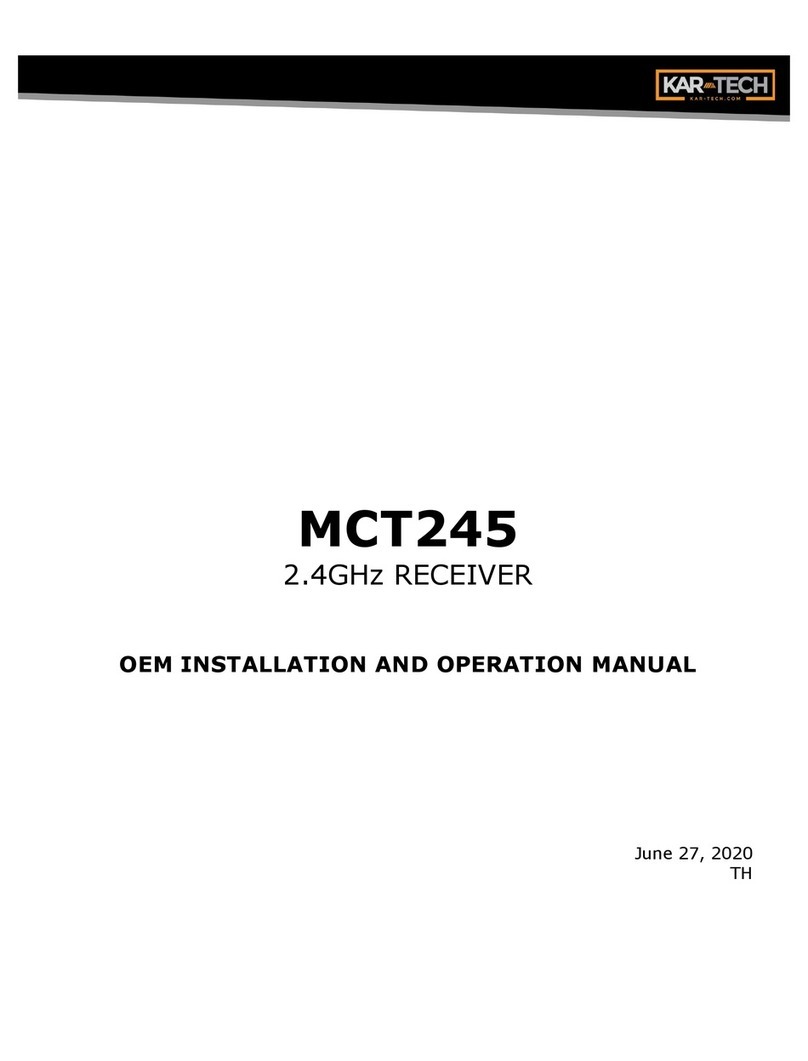 KAR-TECH MCT245 User manual