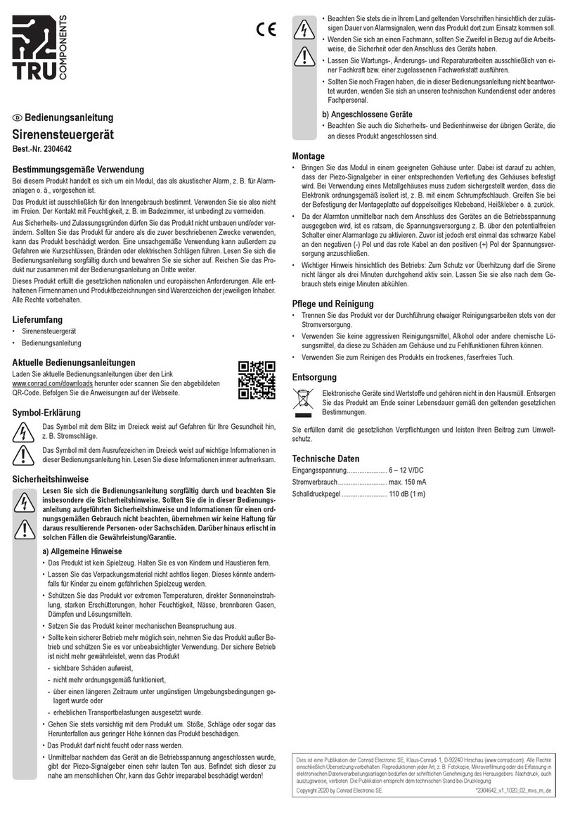 TRU Components 2304642 operating instructions