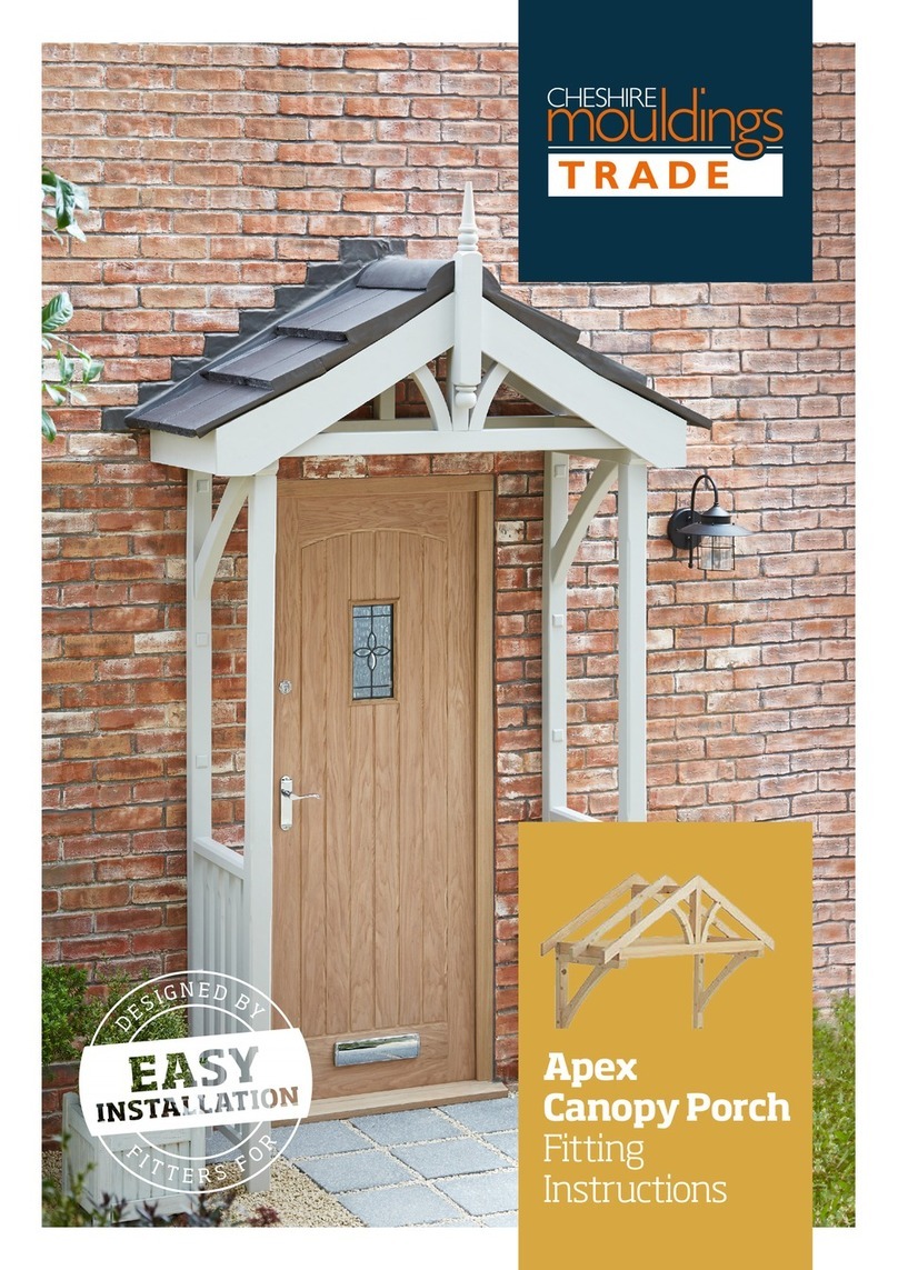 CHESHIRE MOULDINGS Apex Porch Fitting instructions