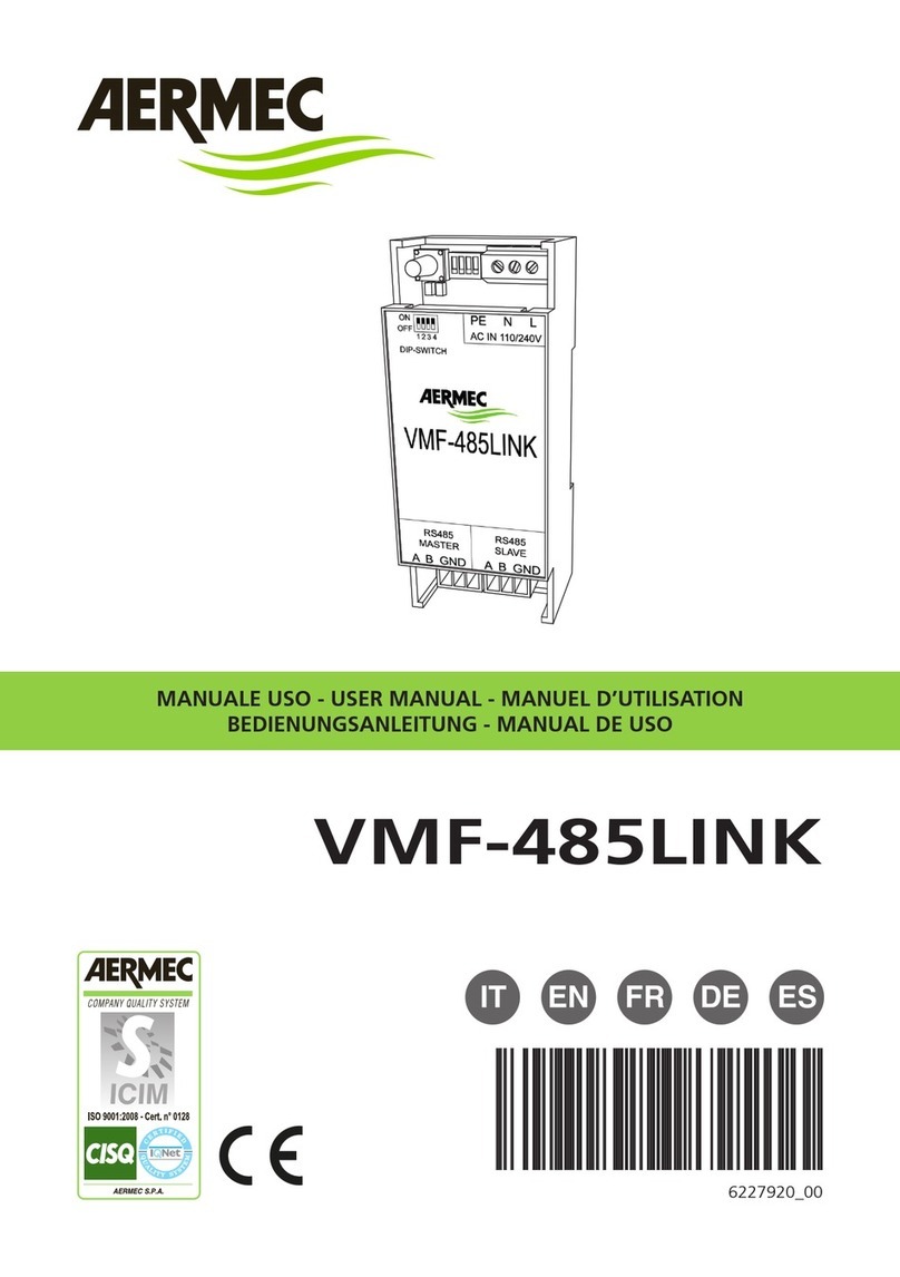 AERMEC VMF-485LINK user manual