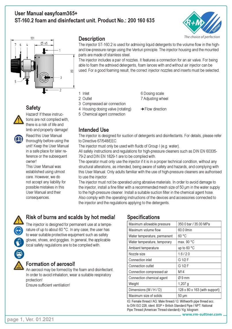 R+M Suttner easyfoam365+ User manual