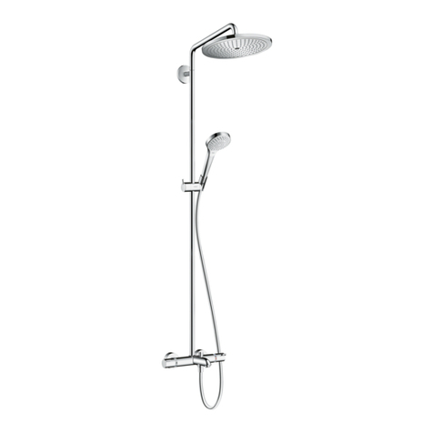 Hans Grohe Croma Select S 280 1jet Showerpipe 26792000 Manual