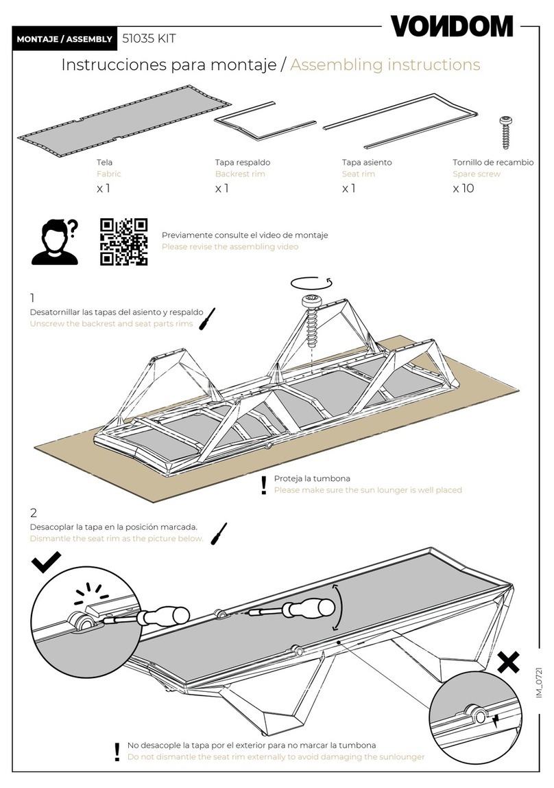 VONDOM 51035 KIT Assembling instructions