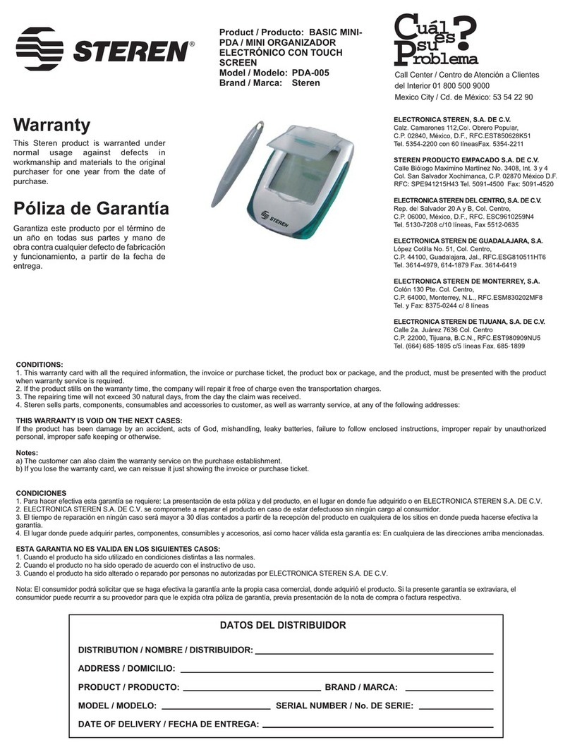 Steren PDA-005 User manual