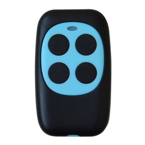 Communica UNI REMOTE TX4H 433MHZ BLUE user manual