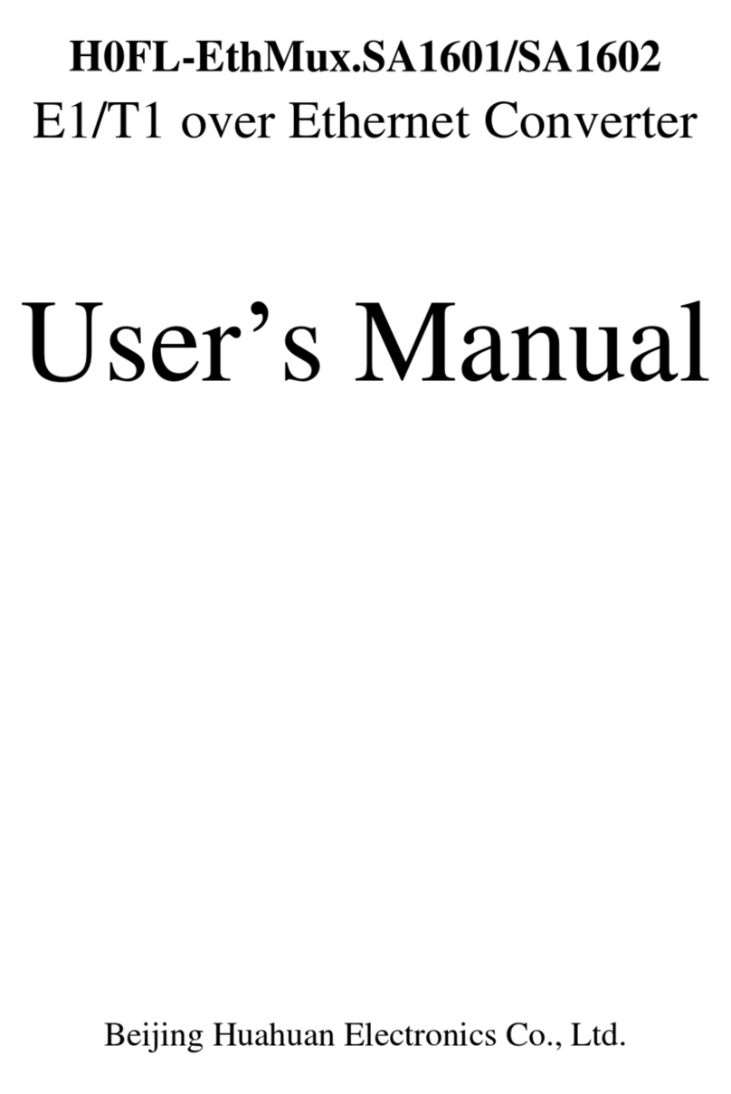 Huahuan Electronics H0FL-EthMux.SA1601 user manual