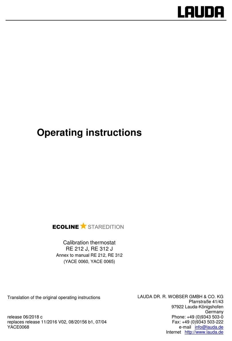 Lauda RE 212 J User manual