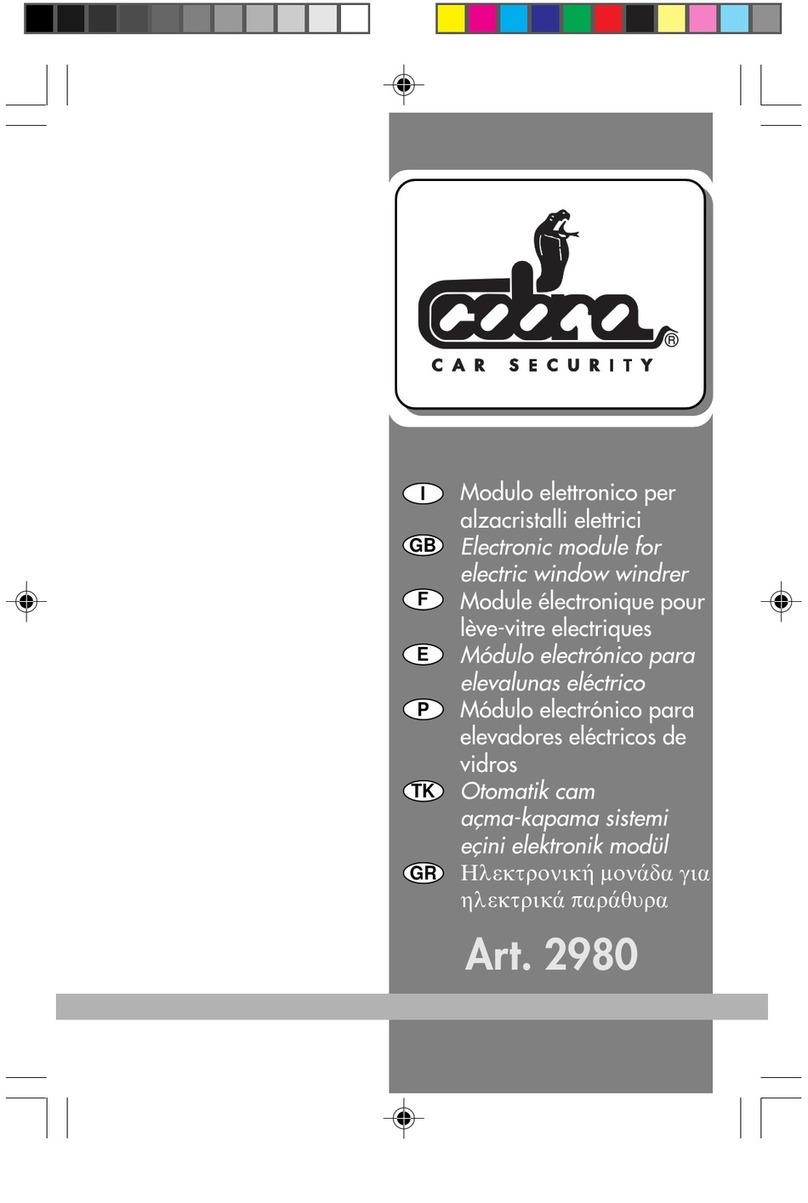 Cobra 2980 User manual