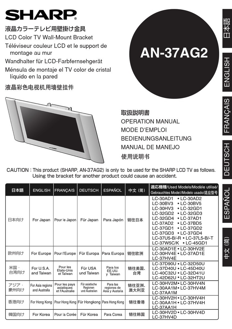 Sharp AN-37AG2 User manual Sharp AN-37AG2 User manual