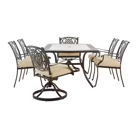 HAMPTON BAY BELCOURT MOTION D11334G-7PC2 User manual HAMPTON BAY BELCOURT MOTION D11334G-7PC2 User manual