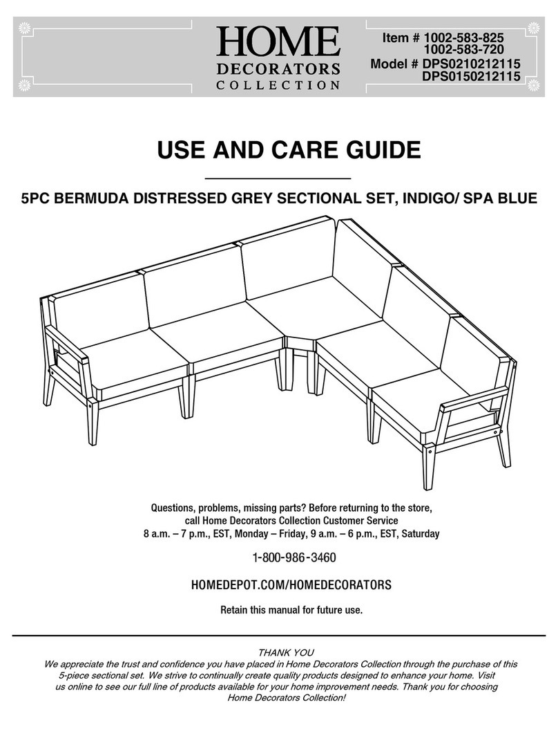 Home Decorators Collection BERMUDA DPS0210212115 Use and care guide Home Decorators Collection BERMUDA DPS0210212115 Use and care guide