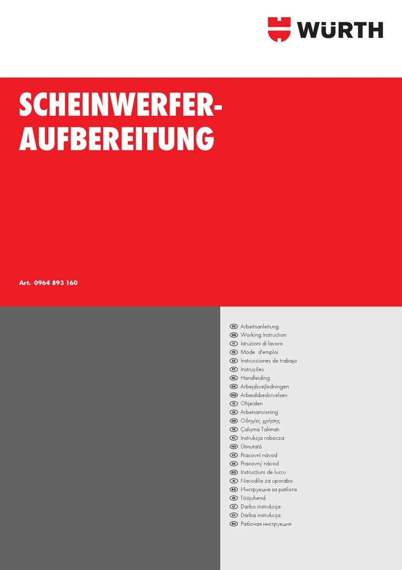 Würth 0964 893 160 Working Instruction