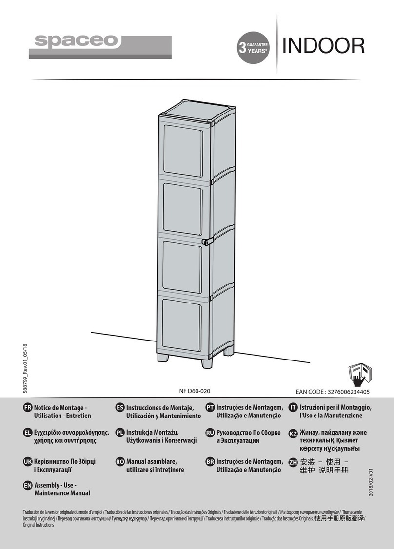 Spaceo NF D60-020 Assembly, Use, Maintenance Manual