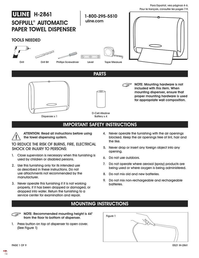 U-Line SOFPULL H-2861 quick start guide