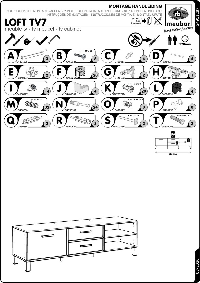 meubar LOFT TV7 Assembly instruction