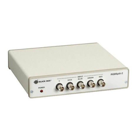 Black Box RGBSplit-2 User manual