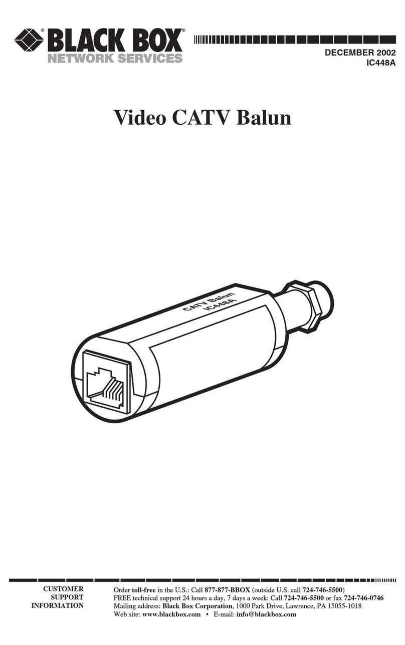 Black Box IC448A User manual