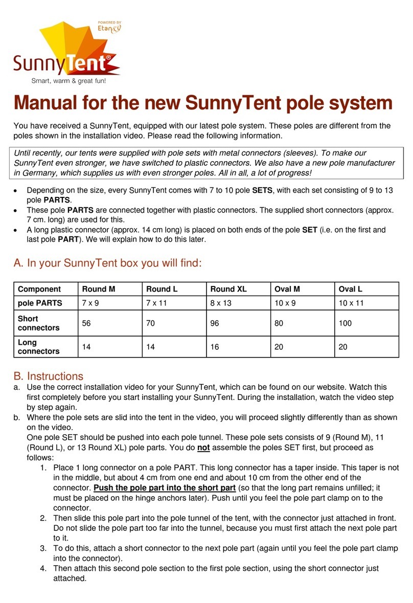 SunnyTent Oval M User manual