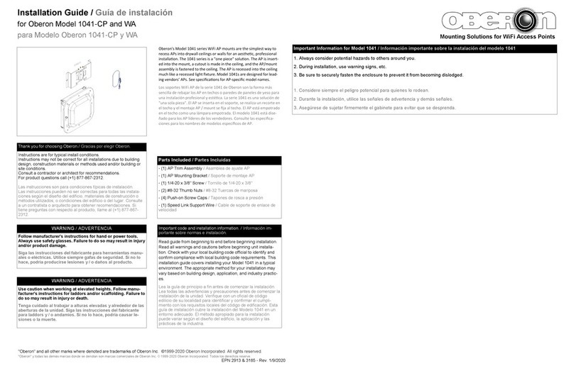OBERON 1041-CP installation guide