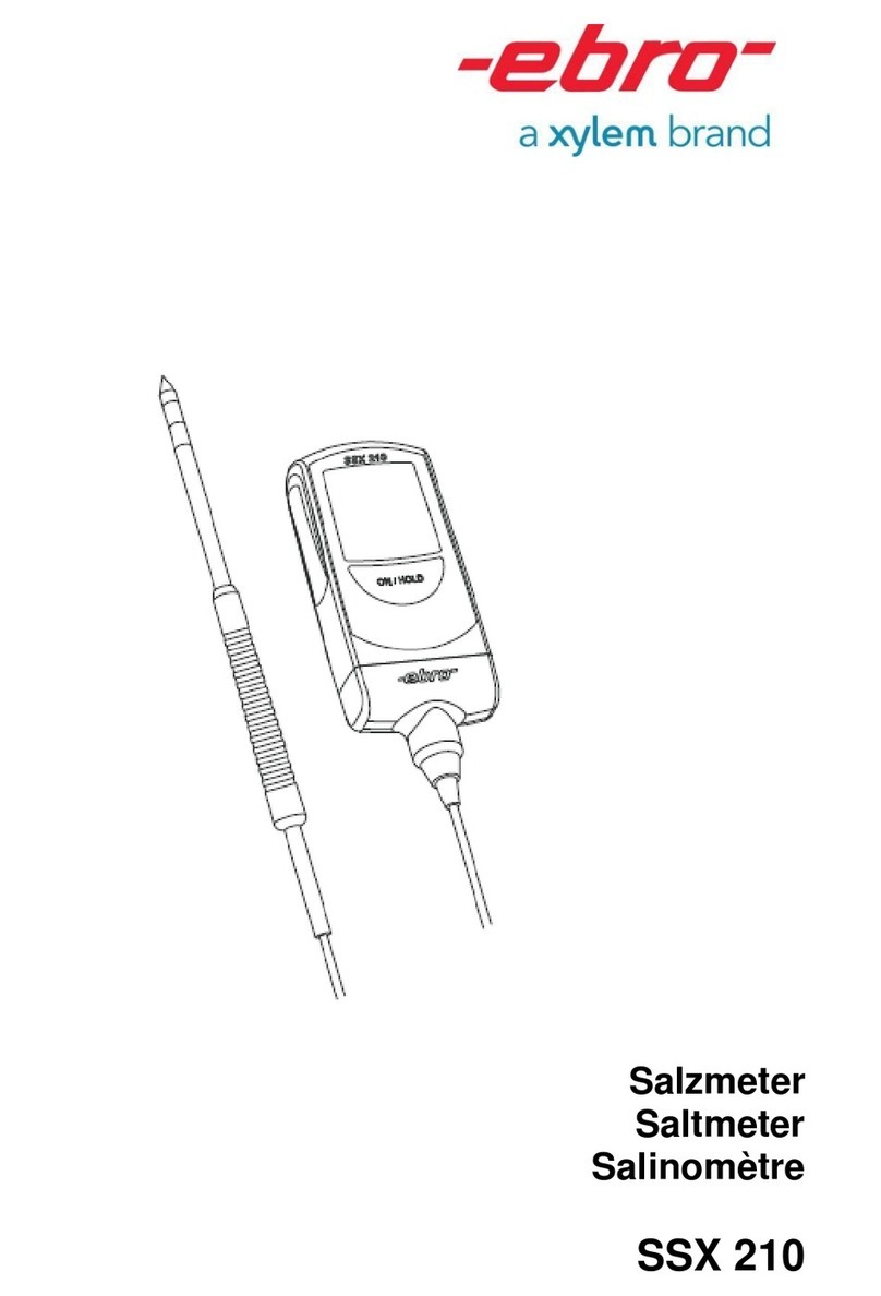 Xylem ebro SSX 210 User manual Xylem ebro SSX 210 User manual