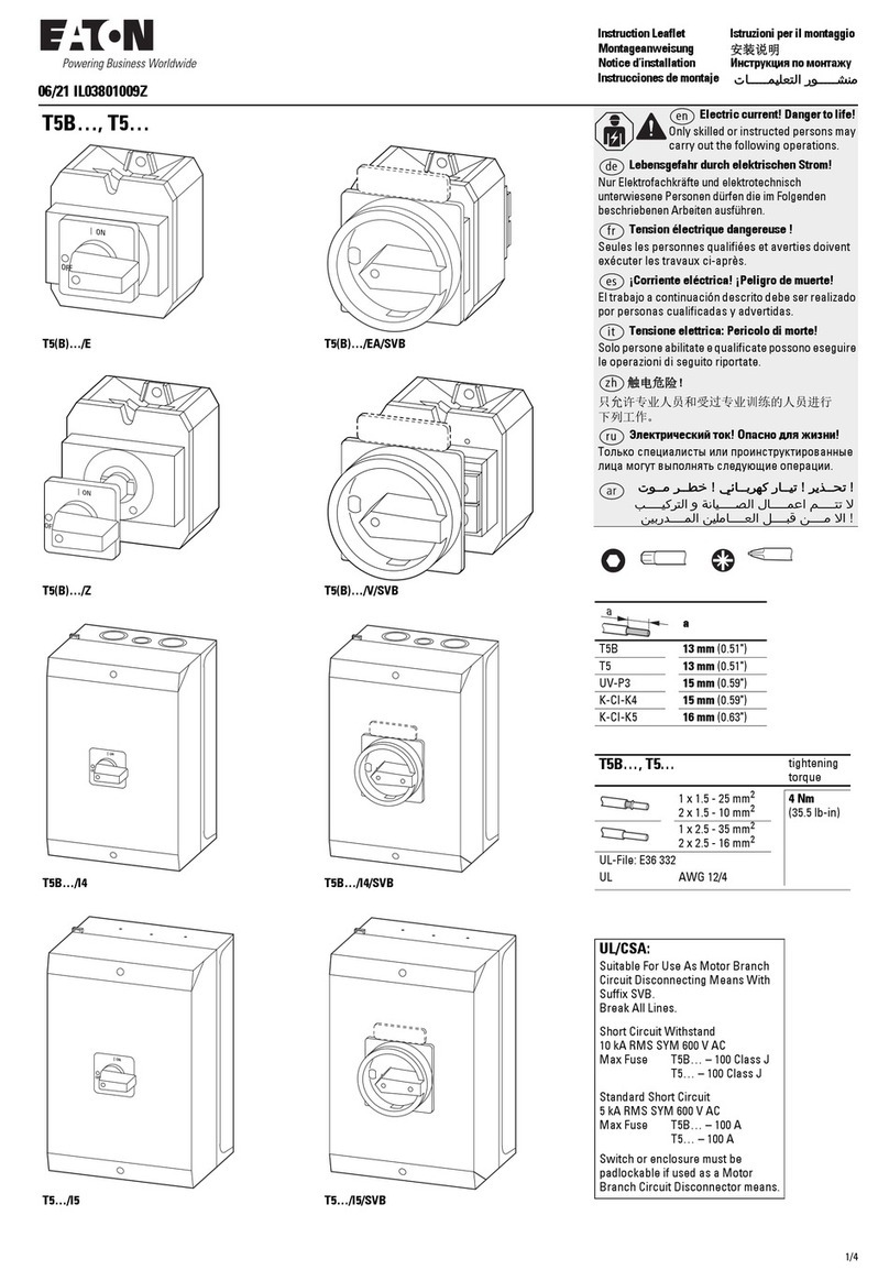 Eaton T5B Series Manual