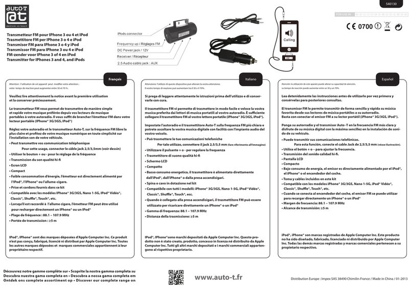 Auto-T 540130 quick start guide