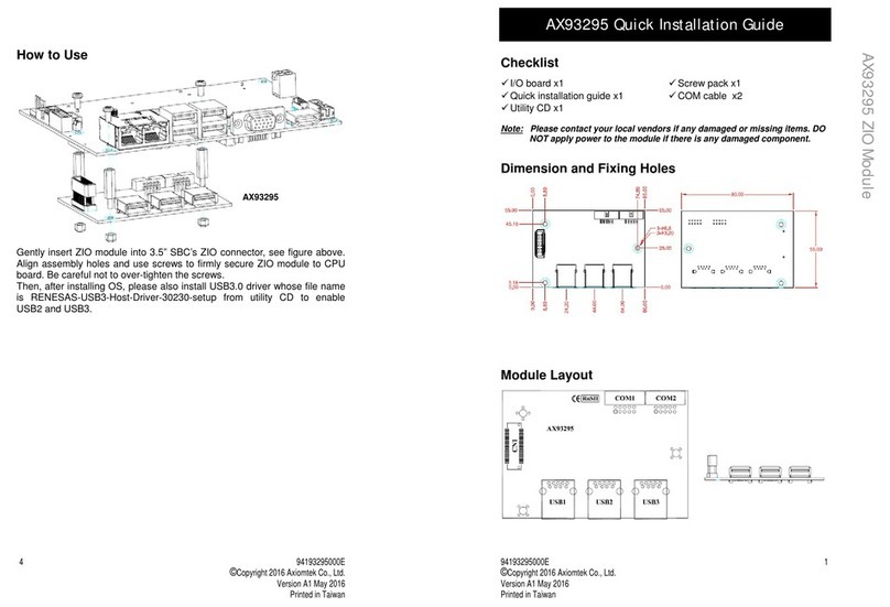 AXIOMTEK AX93295 User manual AXIOMTEK AX93295 User manual