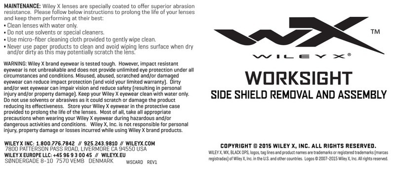 Wiley x WORKSIGHT User manual