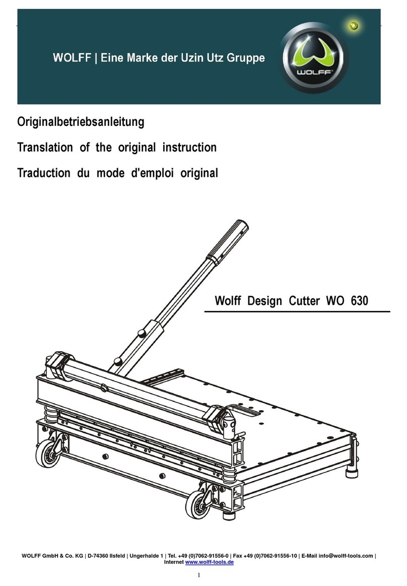 WOLFF WO 630 Translation of the original instruction