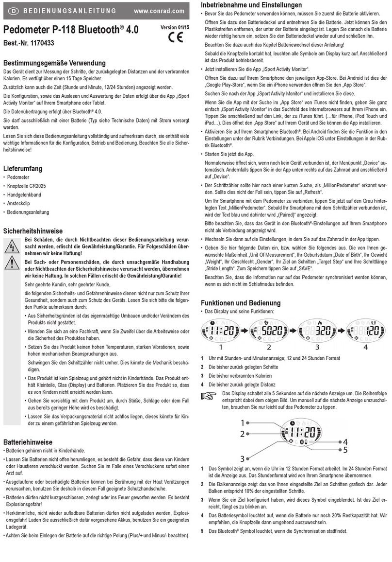 Conrad P-118 operating instructions