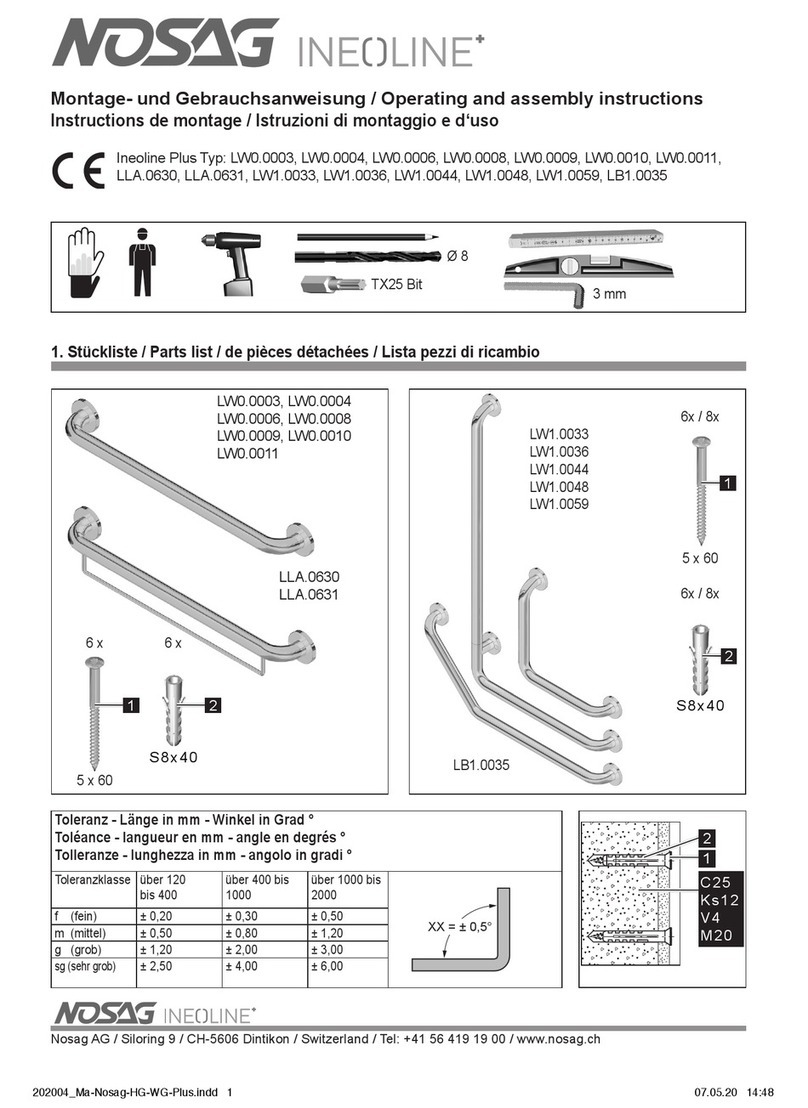 NOSAG INEOLINE PLUS LW0.0003 Operating and assembly instructions