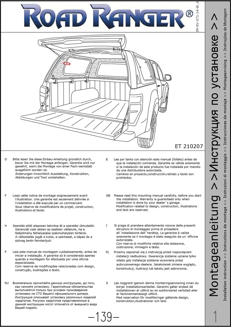 Road Ranger ET 210207 Installation instruction