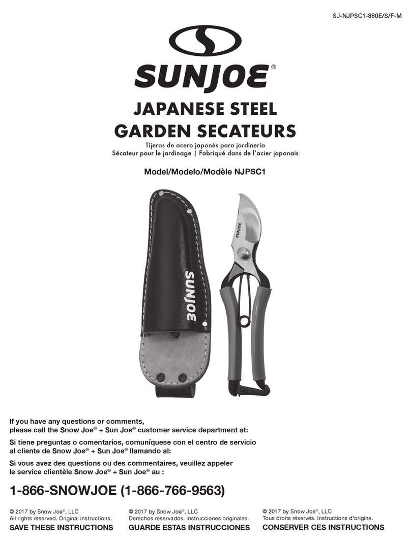 sunjoe NJPSC1 User manual