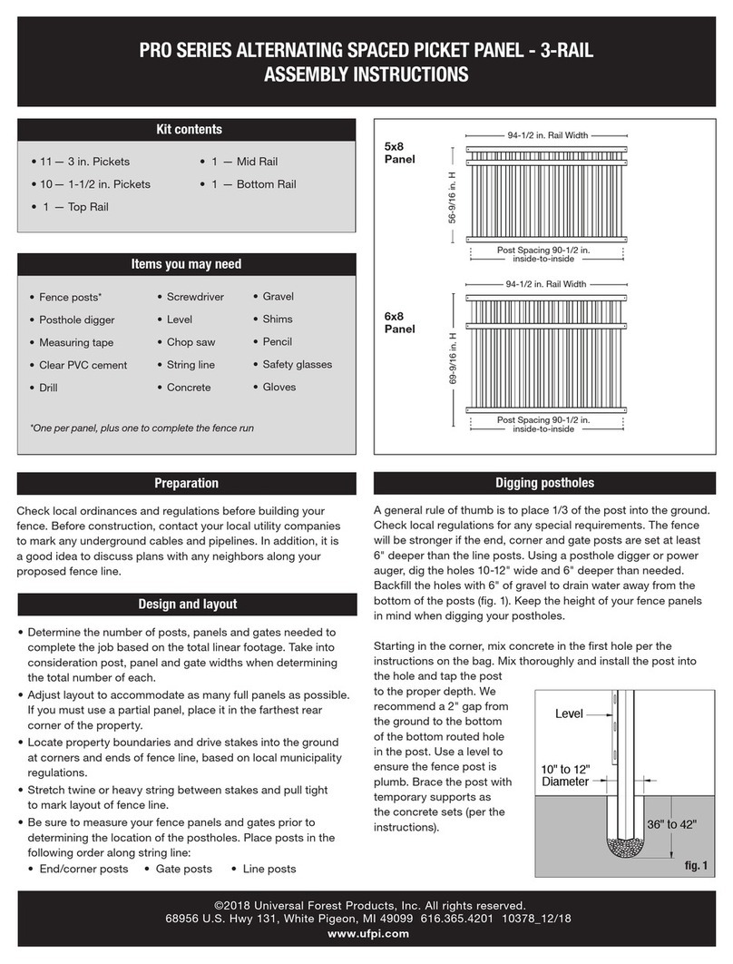 Universal Forest Products PRO Series Assembly instructions