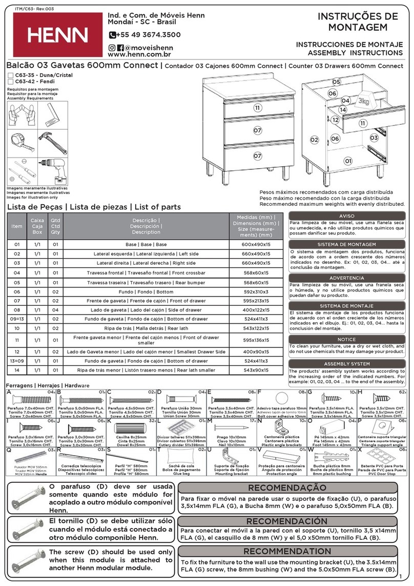 HENN C63-35 Assembly instructions