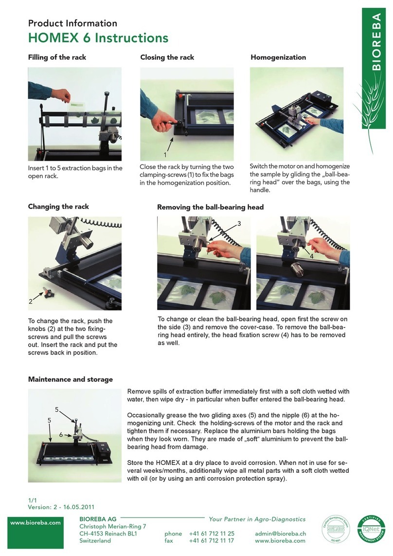 Bioreba HOMEX 6 instructions