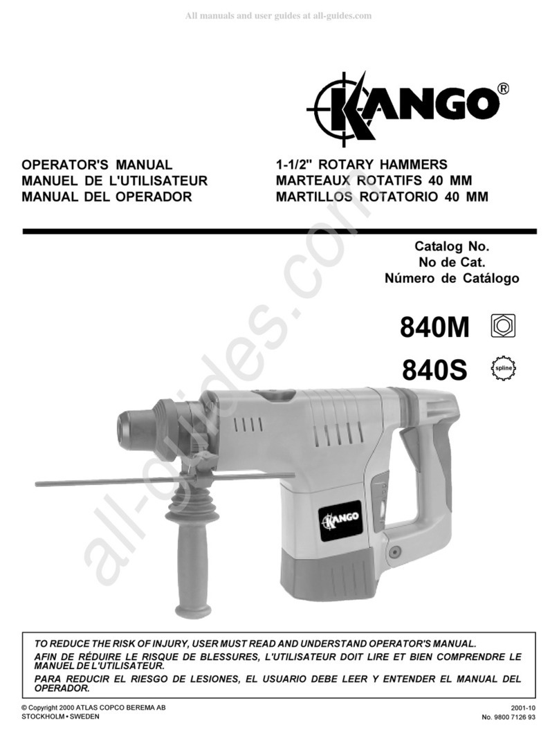 Kango 840M User manual