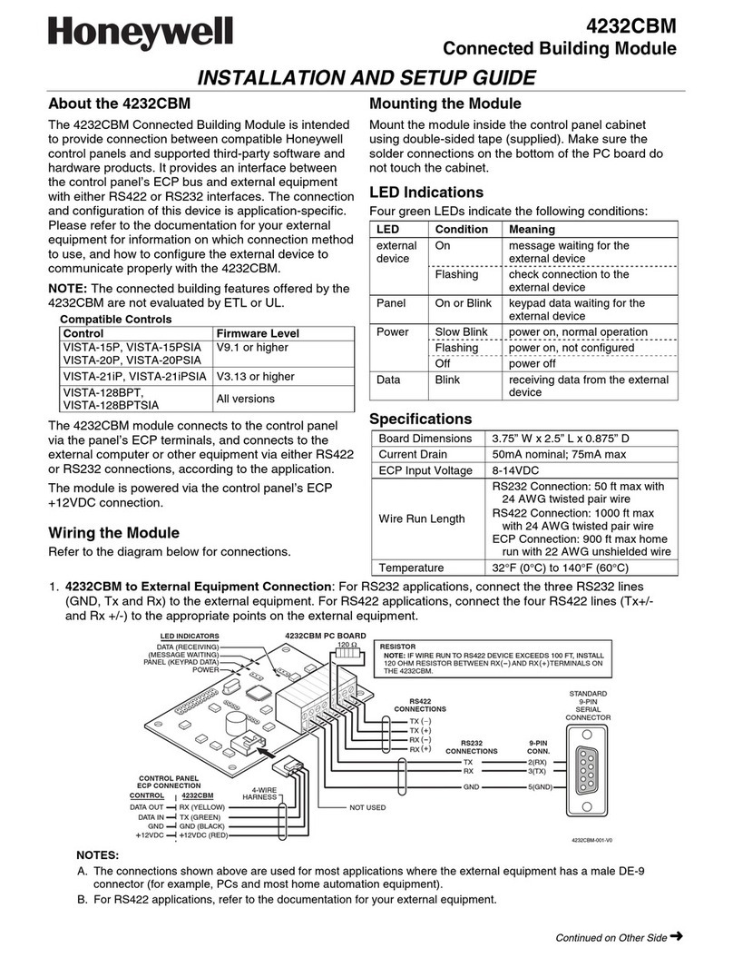 Honeywell 4232CBM Assembly instructions