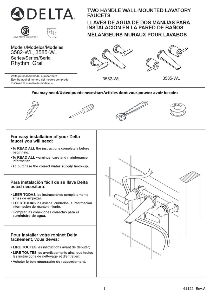 Delta Rhythm 3582-WL Series User manual