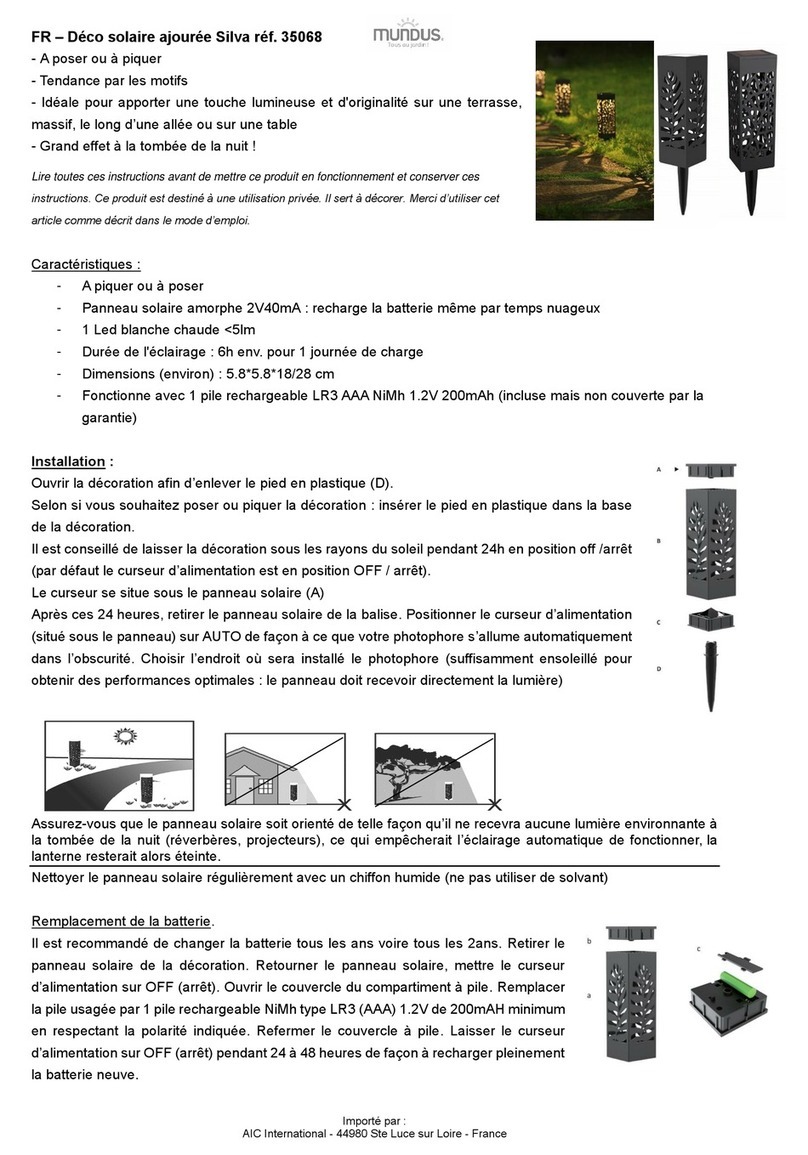 MUNDUS Silva instruction manual