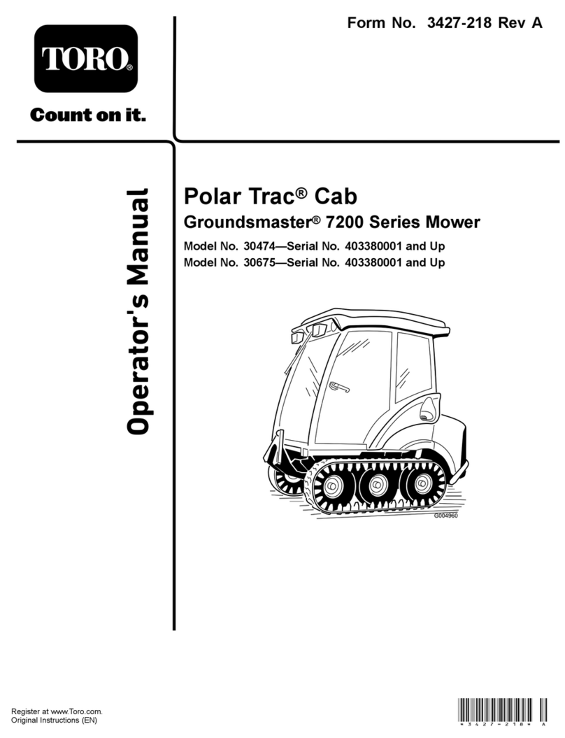 Toro Polar Trac Cab 30474 Operator's manual