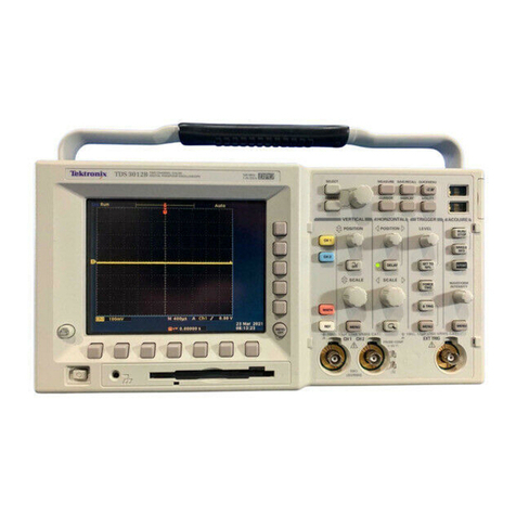 Tektronix TDS3012B User manual