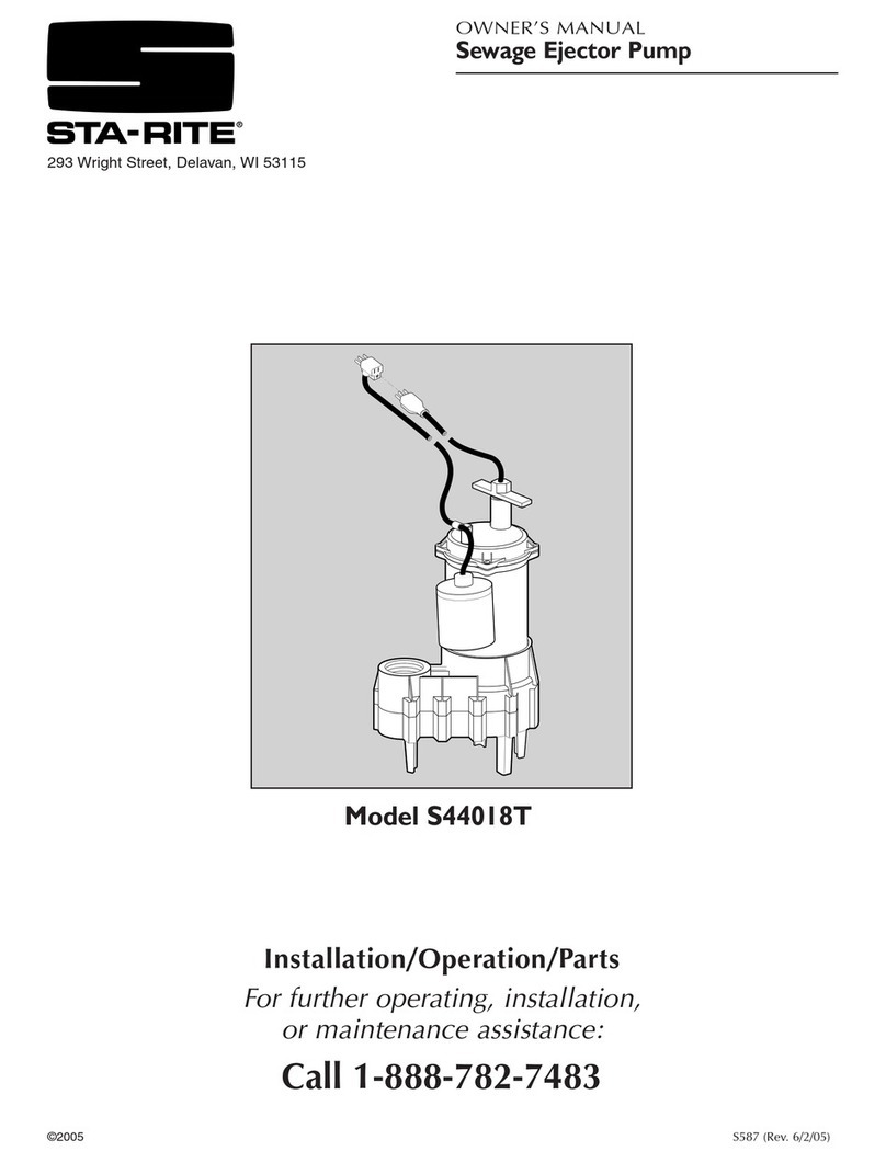 STA-RITE S44018T User manual