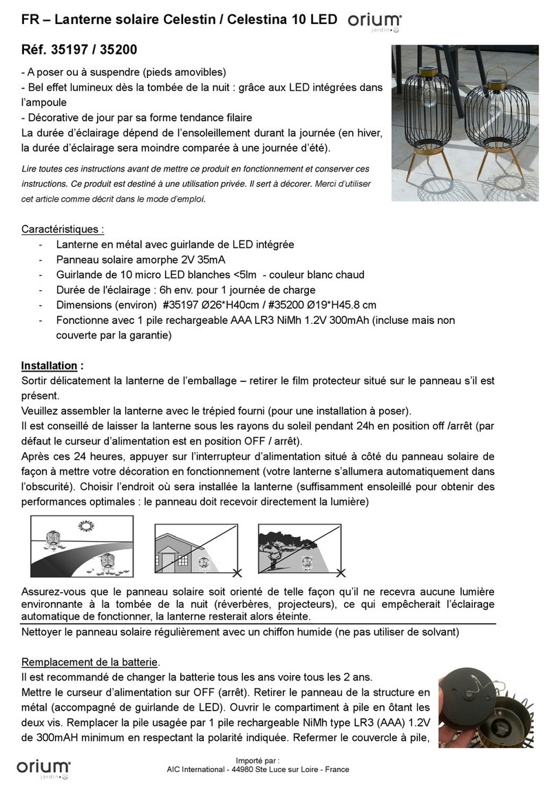 ORIUM Celestin User manual