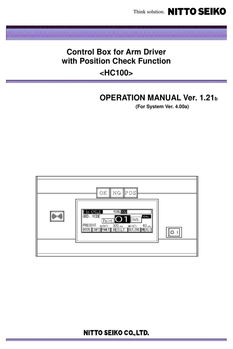 Nitto Seiko HC100 Operation manual